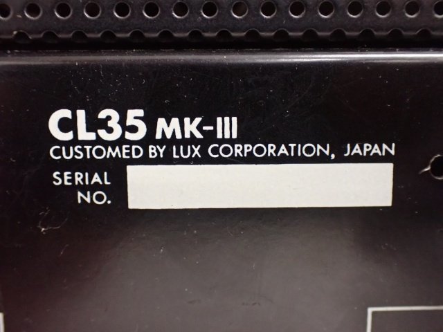 LUXMAN 真空管/管球式プリアンプ/コントロールアンプ CL35III / CL35 MK-III/MKIII ラックスマン ◆ 6C15D-2_画像5