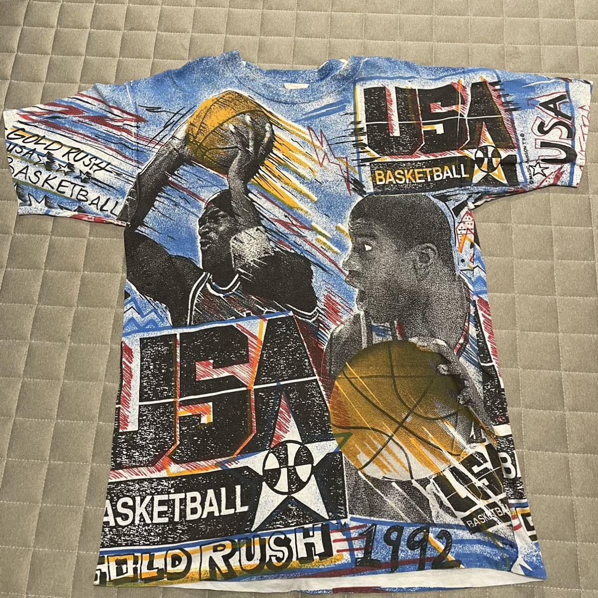 マイケルジョーダン　マジックジョンソン　tシャツ USA製　NBA バスケ　M