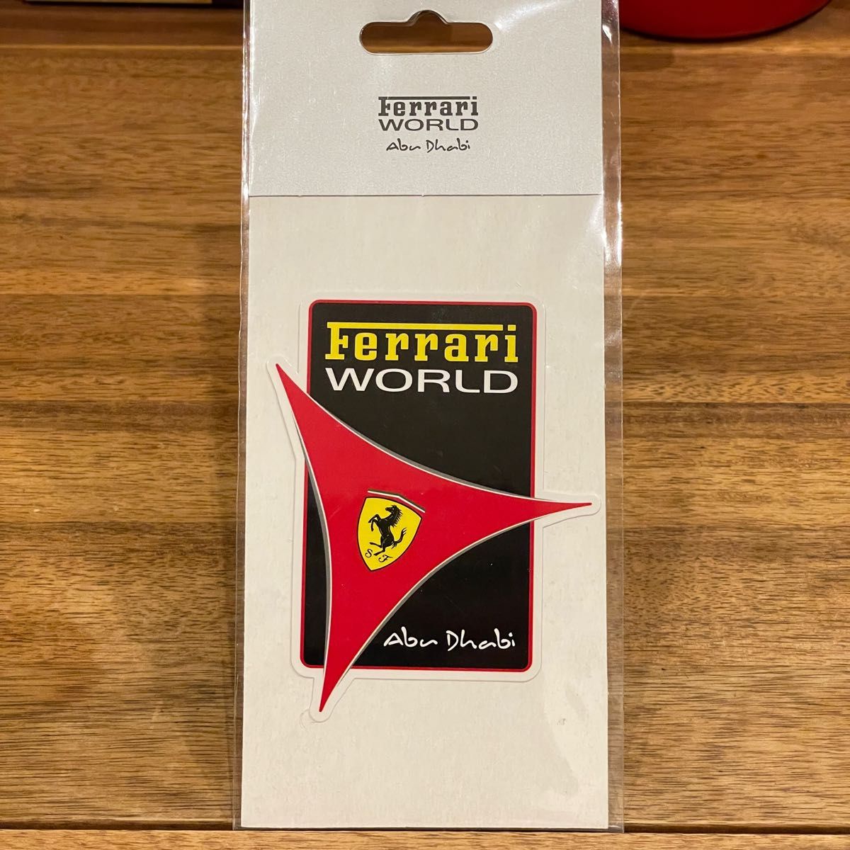 ② Ferrari World Abu Dhabi フェラーリ ワールド アブダビ ステッカー ロゴ 現地購入品