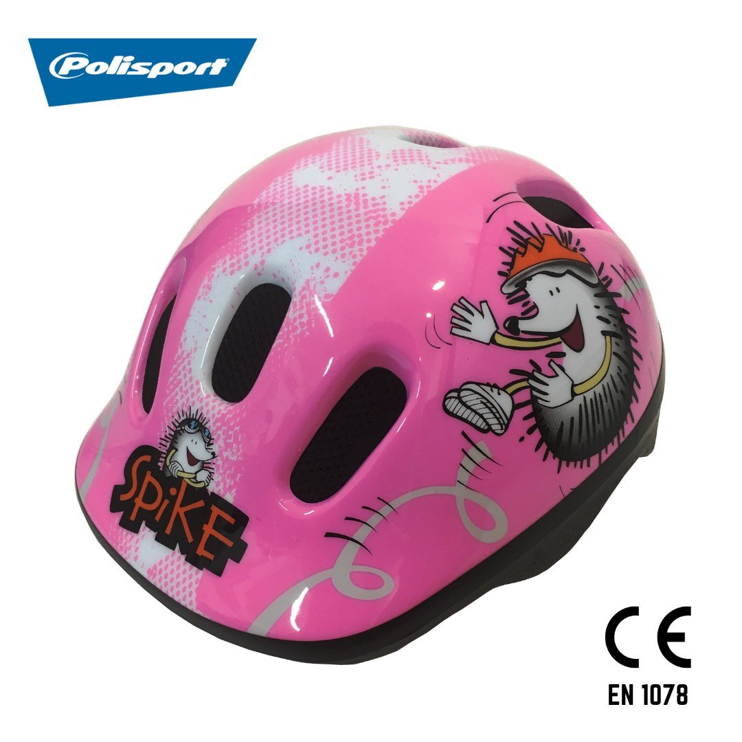 自転車 子どもヘルメット Polisport ポリスポート スパイク ピンク XXS 44-48cm 軽量 通気性良好 CE EN1078適合品_画像1