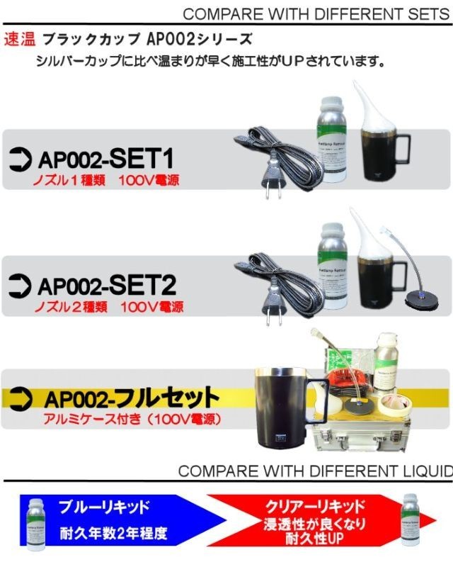 ヘッドライト再生スチーマー　ブラックカップのみ　電気ケトル　加熱器　Allplace ヘッドライトリムーバー　AP002　正規品_画像4