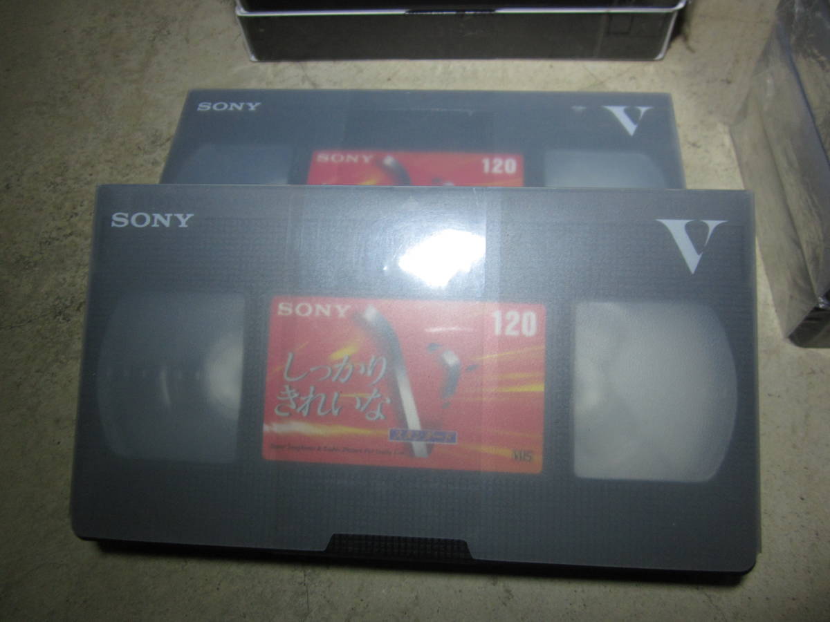未使用 VHSカセット 120/180ビデオテープ 26本まとめて Victor TDK maxell SONY konica 3M_画像3