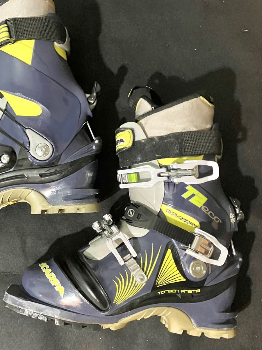 スカルパ SCARPA T2 26 0cm テレマーク 山スキー スキーブーツ スカルパ SCARPA T2 26 0cm テレマーク 山スキー スキーブーツ