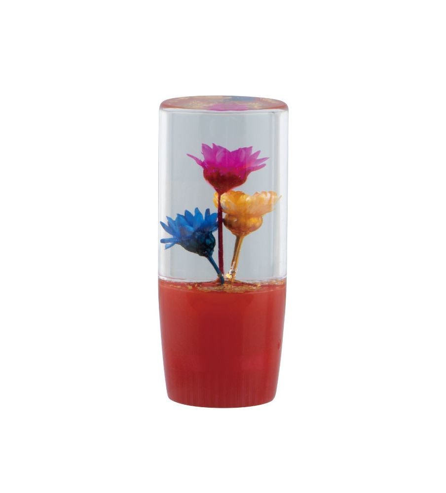 エアーバルブキャップ　水中花　レッド（赤）　ホイールのエアーバルブに取付けるオシャレなバルブキャップ（500517）_画像2