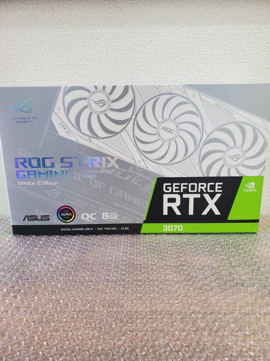【希少】ASUS ROG STRIX RTX3070 OC White Edition ホワイト rtx 3070 ゲーミング　fps Ge Force