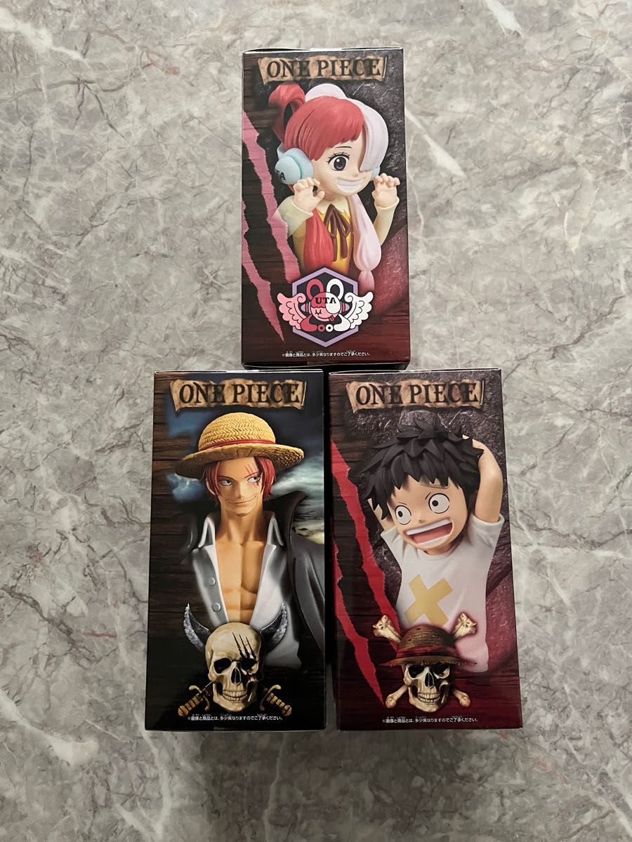 ワンピース シャンクス ルフィ ウタ フィギュア3体セット ワンピース シャンクス ルフィ ウタ フィギュア3体セット