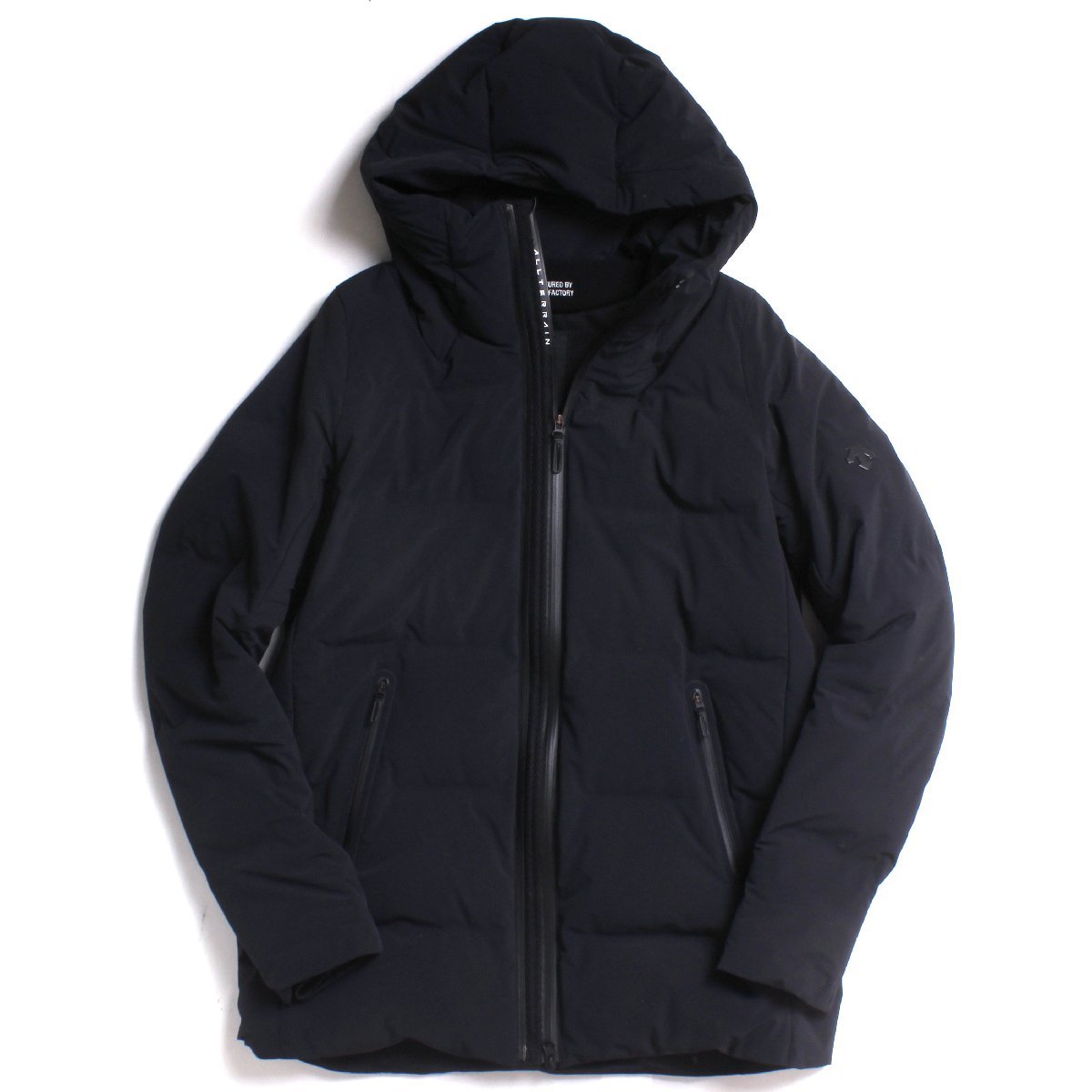 DESCENTE ALLTERRAIN 水沢ダウン ELEMENT ミドルコートダウン 定価110,000円 sizeL ネイビー DIA3673U デサント オルテライン_画像1