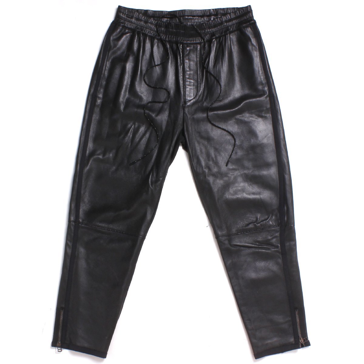 メンズ 3.1 Phillip Lim leather pants size29 ブラック 3.1フィリップリム レザーパンツ_画像1