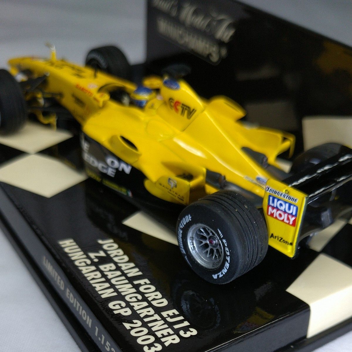 ミニカー 1/43 ミニチャンプス JORDAN FORD EJ13 Z.BAUMGARTNER HUNGARIAN GP2003