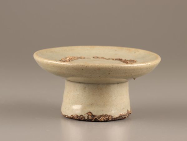 古美術 朝鮮古陶磁器 李朝 白磁 餅台 時代物 極上品 初だし品 C2145_画像2