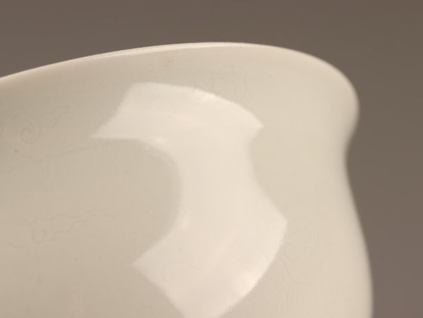 中国古玩 唐物 清代 乾隆年製 款 白磁 鉢 時代物 極上品 初だし品 C2231