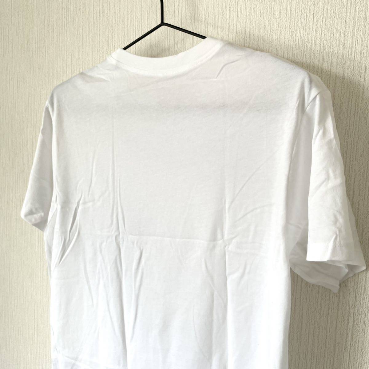 【リメイク】デニムポケ付きTシャツ ハンドメイド メンズ ポケットTシャツ 半袖 クルーネック 匿名配送 白 ホワイト M_画像7