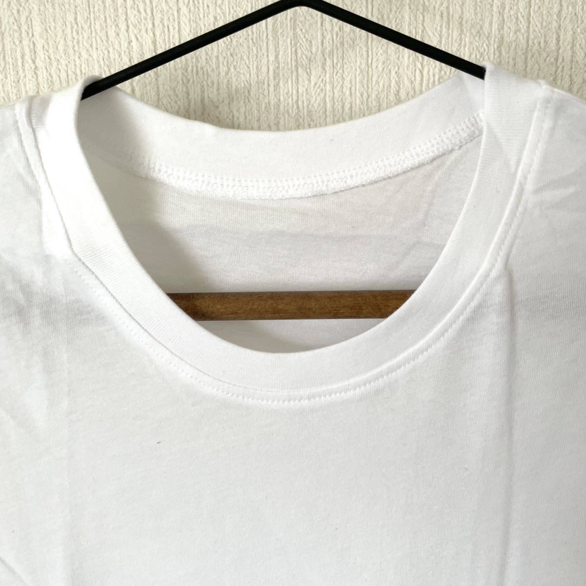 【リメイク】デニムポケ付きTシャツ ハンドメイド メンズ ポケットTシャツ 半袖 クルーネック 匿名配送 白 ホワイト M_画像2