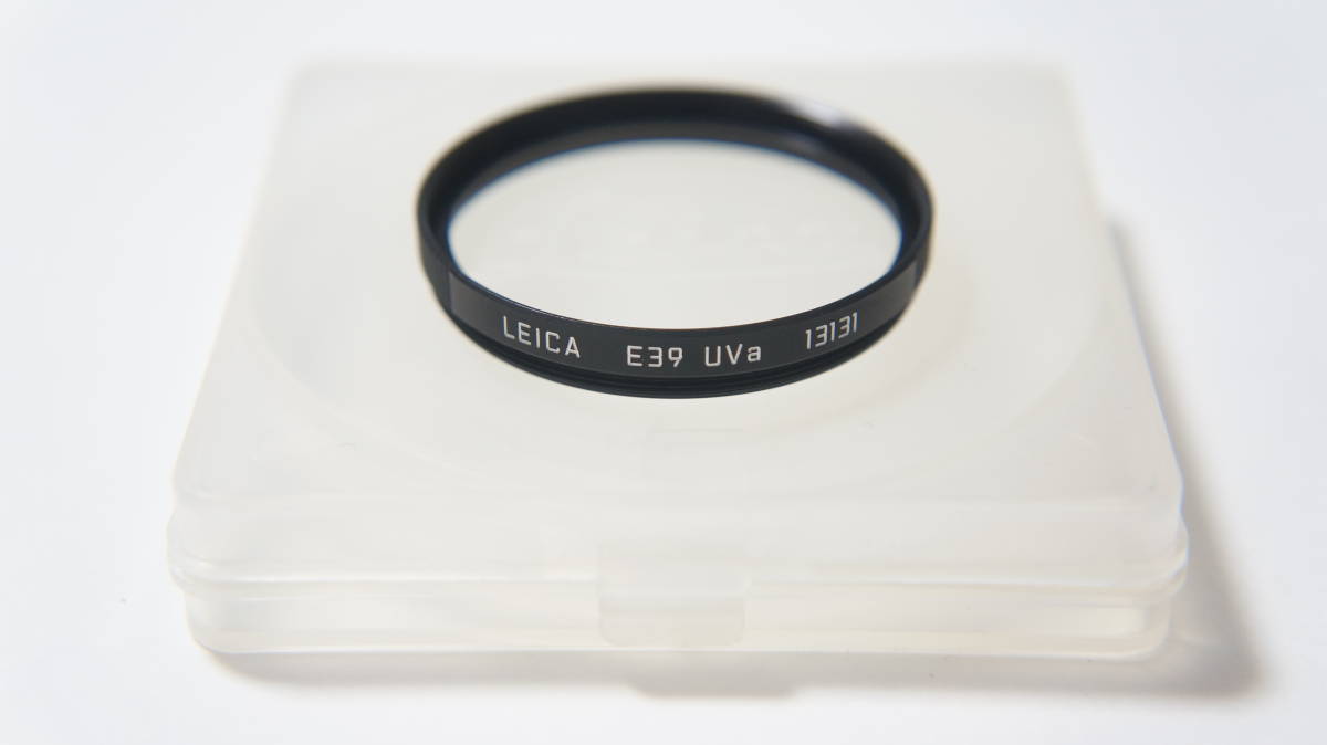 ★美品★[39mm] LEICA E39 UVa 13131 フィルター プラケース付 [F6212]の画像1