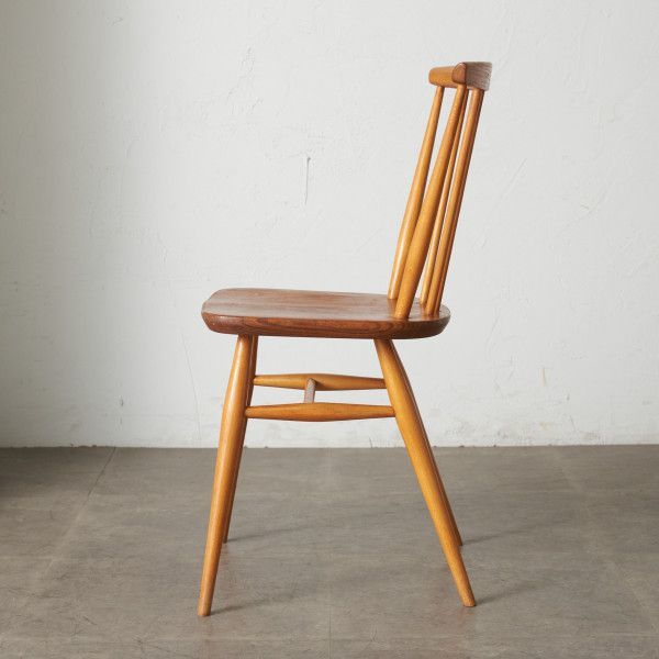 IZ74192F★レア ercol ボウトップチェア アーコール 英国 ヴィンテージ ダイニングチェア ボウバック ファンバック ウィンザー 木製 椅子_画像3