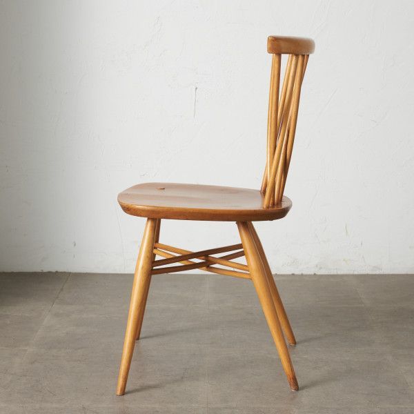 IZ74360N★レア ercol ラティスドチェア アーコール 英国 ヴィンテージ クロスバックチェア エックスバックチェア ダイニングチェア 椅子_画像3