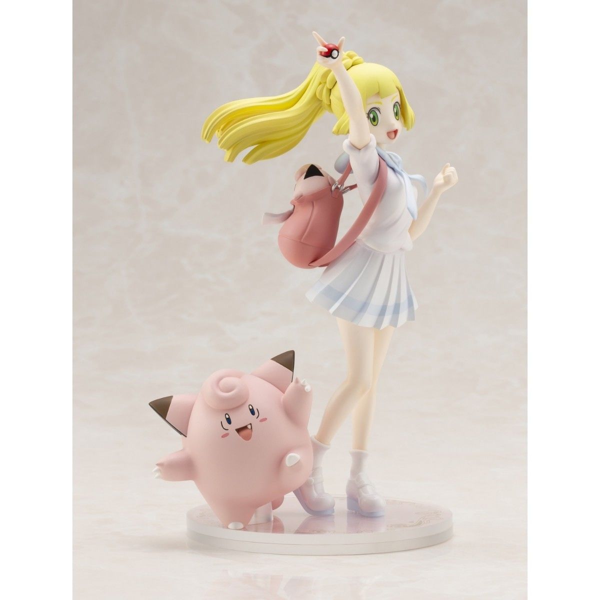 ポケモンセンターオリジナル フィギュア がんばリーリエ&ピッピ 1/8スケール PVC&ABS製 塗装済み完成品フィギュア