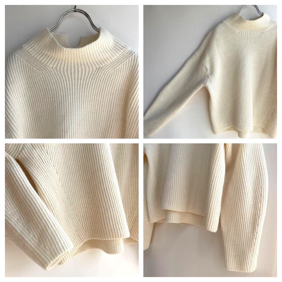美品 イエナ 定価1 9万 22AW フレンチウール プルオーバー アイボリー