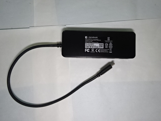 dynabook MODEL:PS0001UA1PRP ポート拡張アダプタ USB Type-C USB Type-Cアダプター 対応ポート HDMI,USB2.0,RGB,有線LAN MACに使用可 #1_MODEL:PS0001UA1PRP ポート拡張アダプタ