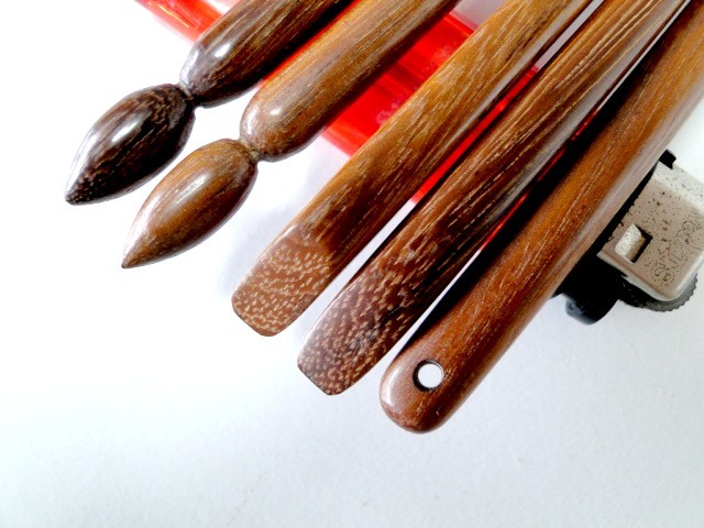 木製（鉄木）のかんざし棒5本セット／ハンドメイド・手作り_画像5