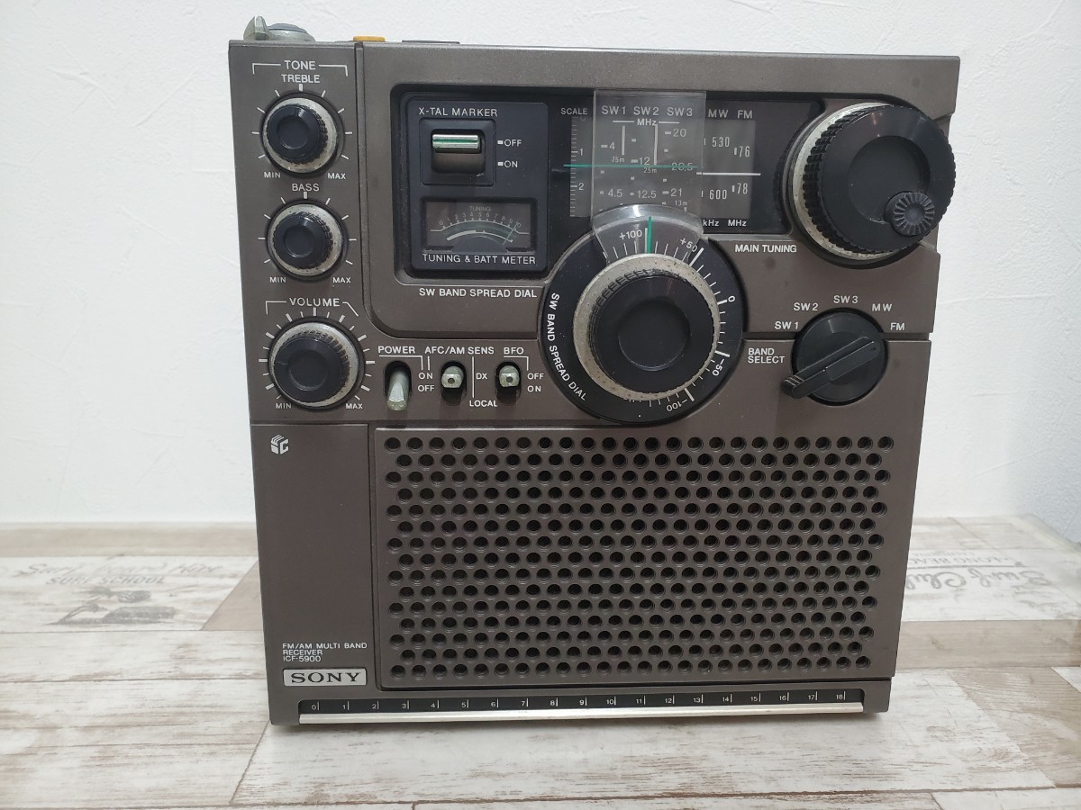 2022年春の SONY ソニー スカイセンサー 5バンドラジオ ICF-5900 一般