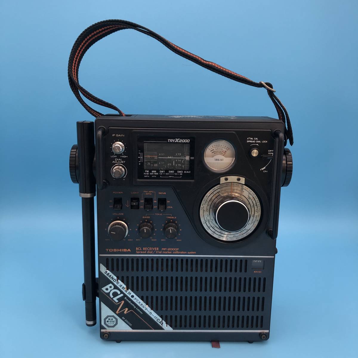 東芝 RP-2000F TRY-X2000 BCLラジオ RECEIVER レシーバー 5BAND 良品 ジャンク TOSHIBA 昭和レトロ