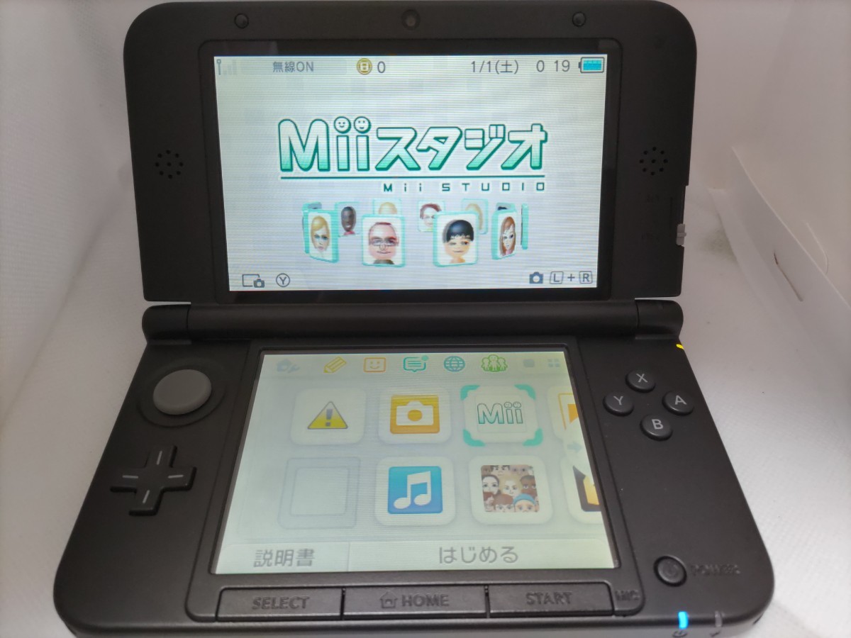 極美品 ゲーム実況 3DSLL 『キャプチャー機能付き』ブルー×ブラック