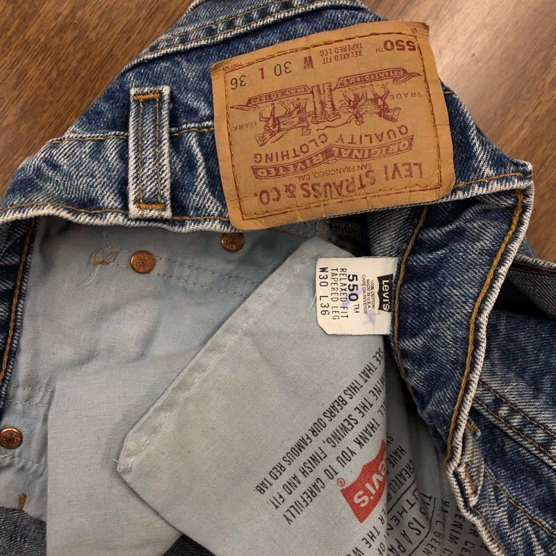 【EJ244】USA製 Levi's 550 W30 L36 ジーンズ ジーパン デニムパンツ メンズブランド古着 リーバイス550 米国製 送料無料_画像6