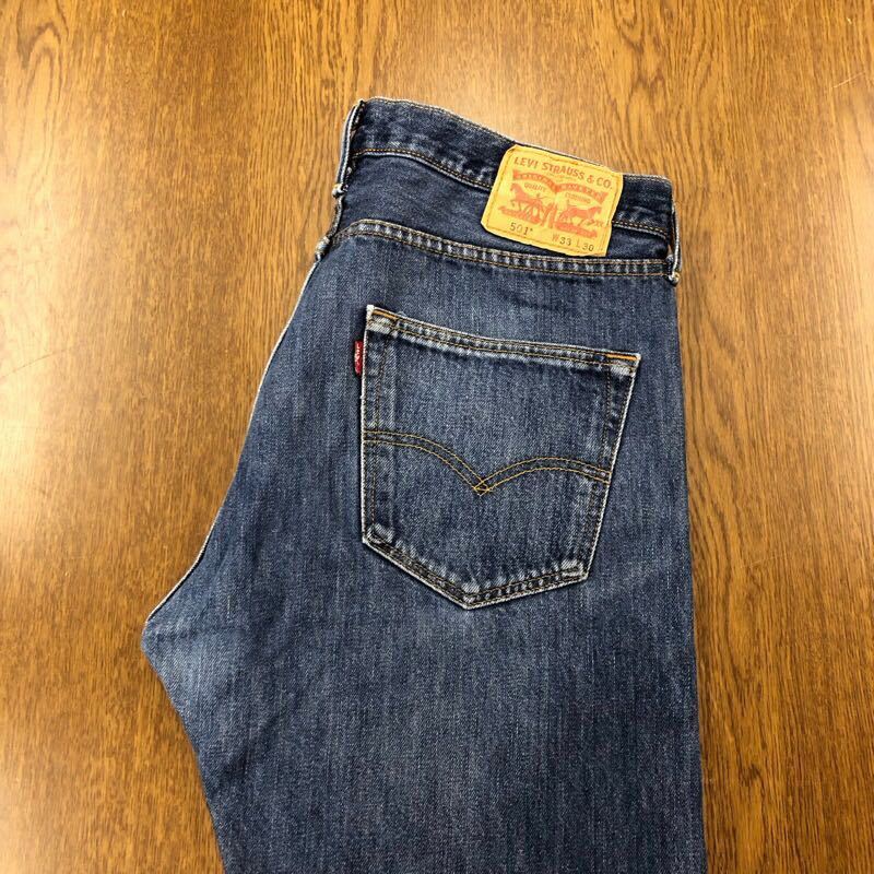 EJ256】Levi's 501 W33 L30 定番ストレート ジーンズ ジーパン デニム