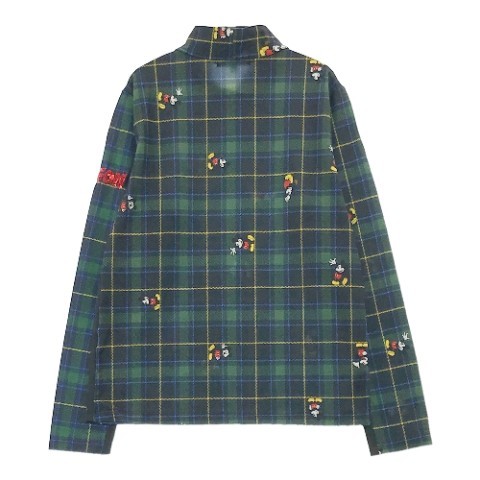 から厳選した ミッキー チェック柄 長袖Tシャツ ハイネック ディズニー