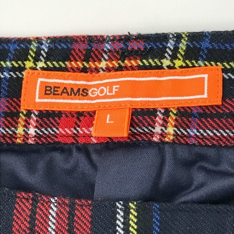 BEAMS GOLF ビームスゴルフ パンツ チェック柄 レッド系 L [240001993020] ゴルフウェア メンズ_画像5