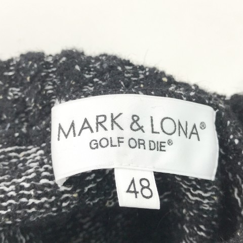 MARK&LONA マークアンドロナ タートルネック ウールニットセーター ブラック系 48 [240101048600] ゴルフウェア メンズ_画像7