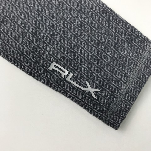高価値】 グレー系 ヘリンボーン柄 ハーフジップ長袖Tシャツ ラルフ