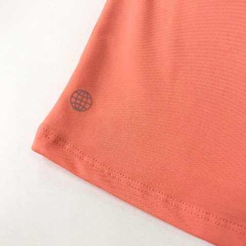 ADIDAS GOLF アディダスゴルフ 2023年モデル ハイネック ノースリーブ Tシャツ オレンジ系 S [240101048229] ゴルフウェア レディース_画像5