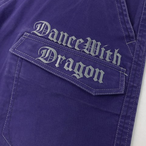 DANCE WITH DRAGON ダンスウィズドラゴン ロングパンツ パープル系 5 [240101051251] ゴルフウェア メンズ_画像3