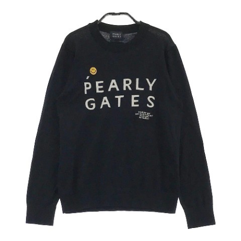 PEARLY GATES パーリーゲイツ 薄手 ニットセーター ニコ ネイビー系 1