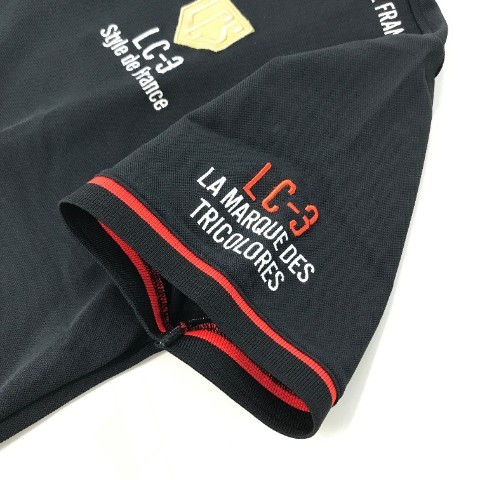 LE COQ GOLF ルコックゴルフ 半袖ポロシャツ ブラック系 LL [240101054806] ゴルフウェア メンズの画像5