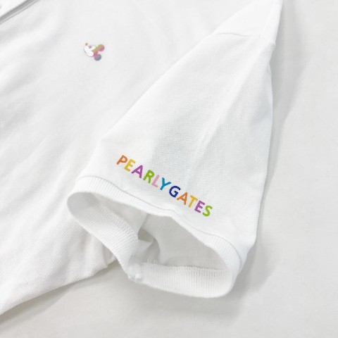PEARLY GATES パーリーゲイツ 2023年モデル ×ミッキー 半袖ポロシャツ ホワイト系 0 [240101052556] ゴルフウェア レディース_画像3