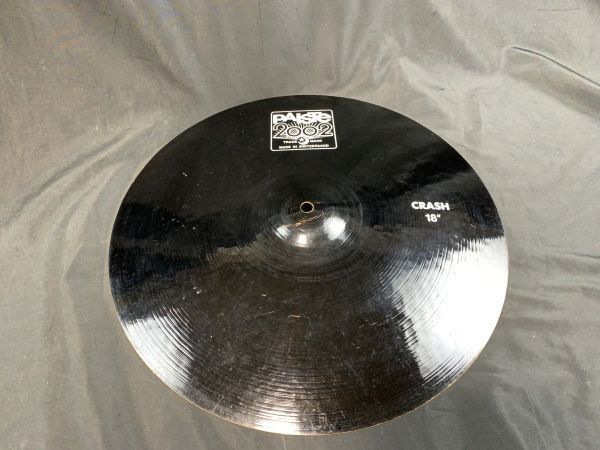 0u1k3aB127 PAiSTE 2002 ブラックコーティング CRASH 18インチ シンバル パイステ