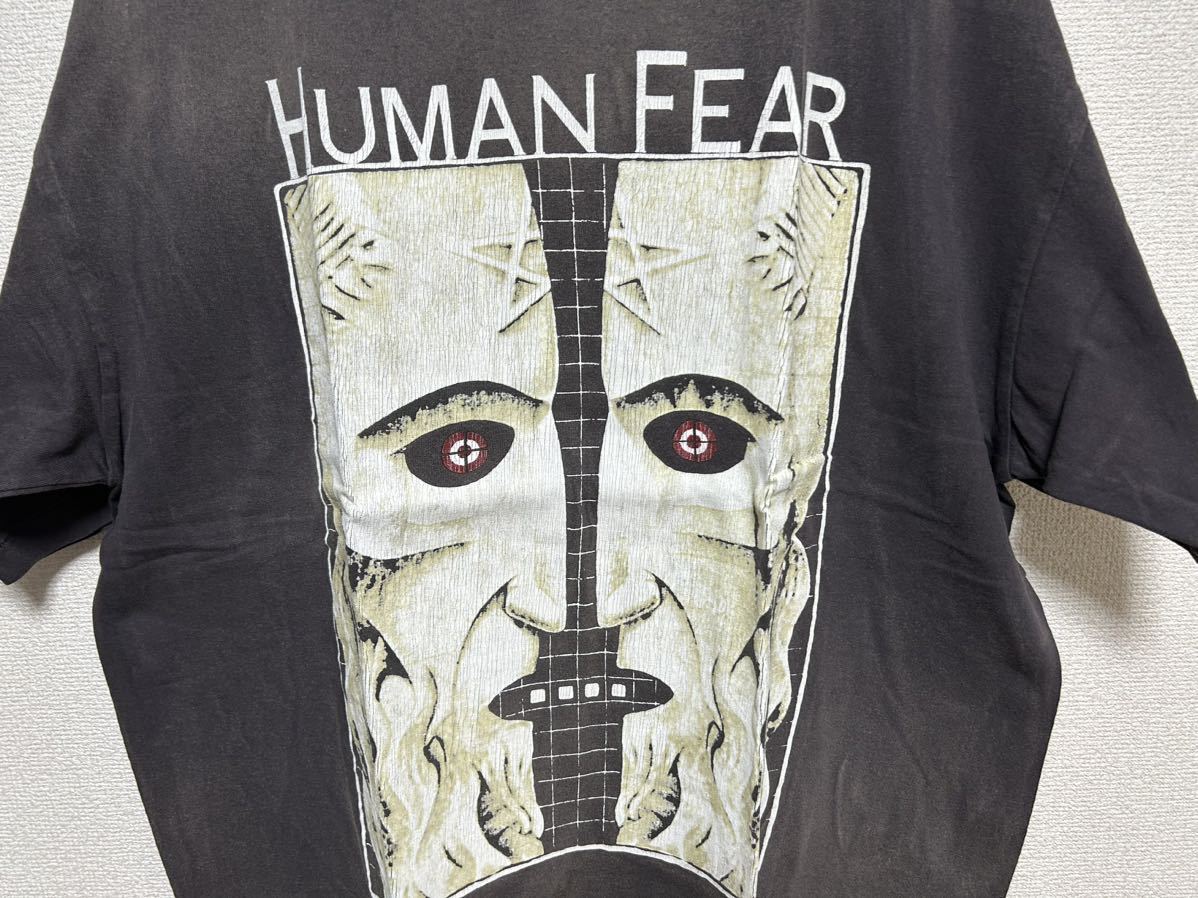 【A39】送料無料★新品タグ付き SAINT MICHAELセントマイケル HUMAN FEAR Tシャツ カットソー 半袖 XLサイズ 黒 ブラック 国内正規品_画像4