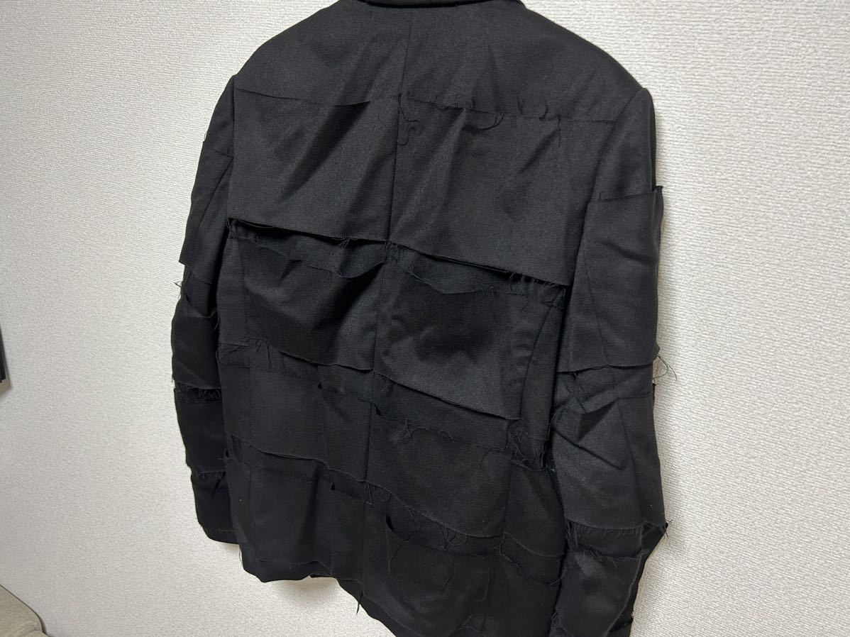 【A51】送料無料★美品 ALMOSTBLACK オールモストブラック 20AW JK01 切替ジャケット 黒 ブラック 国内正規品_画像3