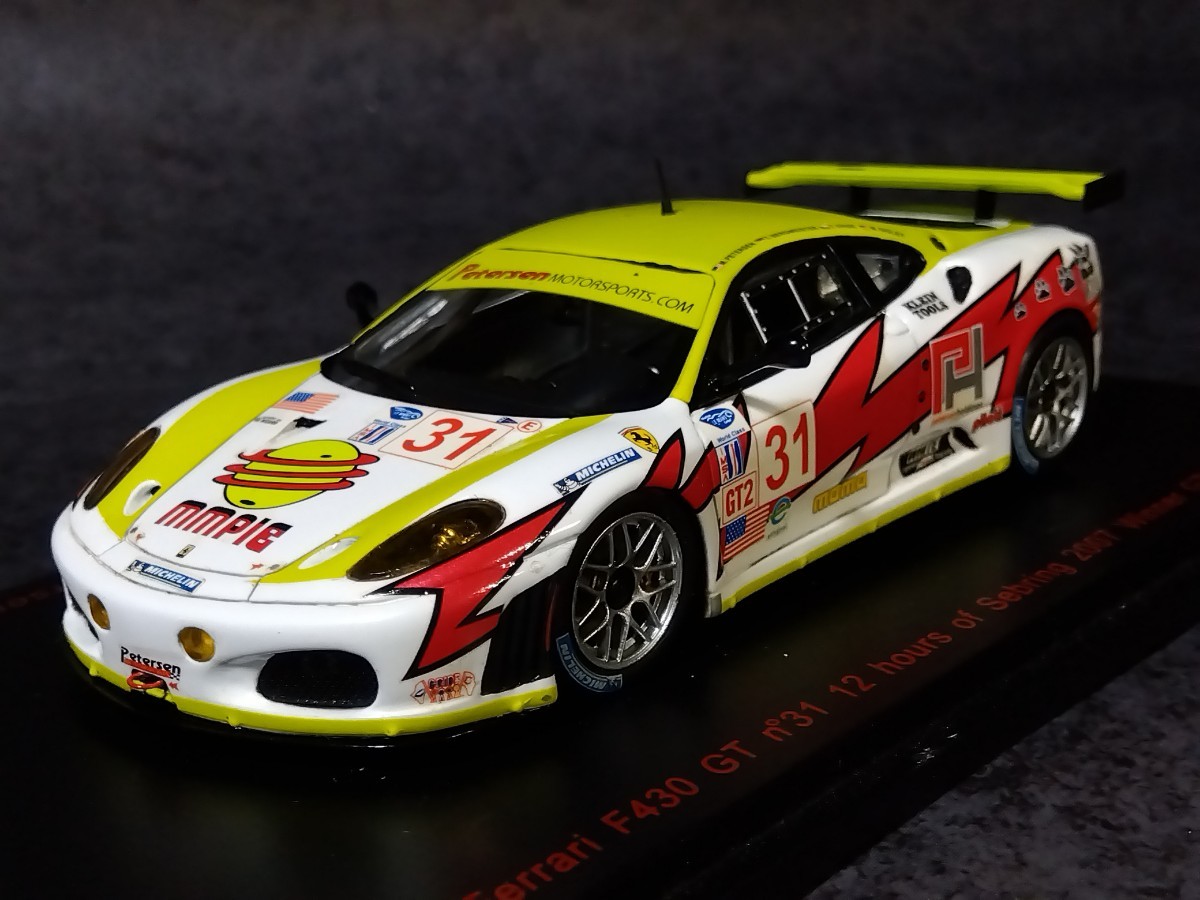 レッドライン 1/43 フェラーリ F430GT 2007年 セブリング12時間 GT2クラス 優勝車仕様 (＊限定151/300台)_画像3