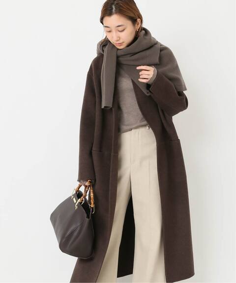 品多く ドゥーズィエムクラス 19AW victorianリバーロングノーカラー