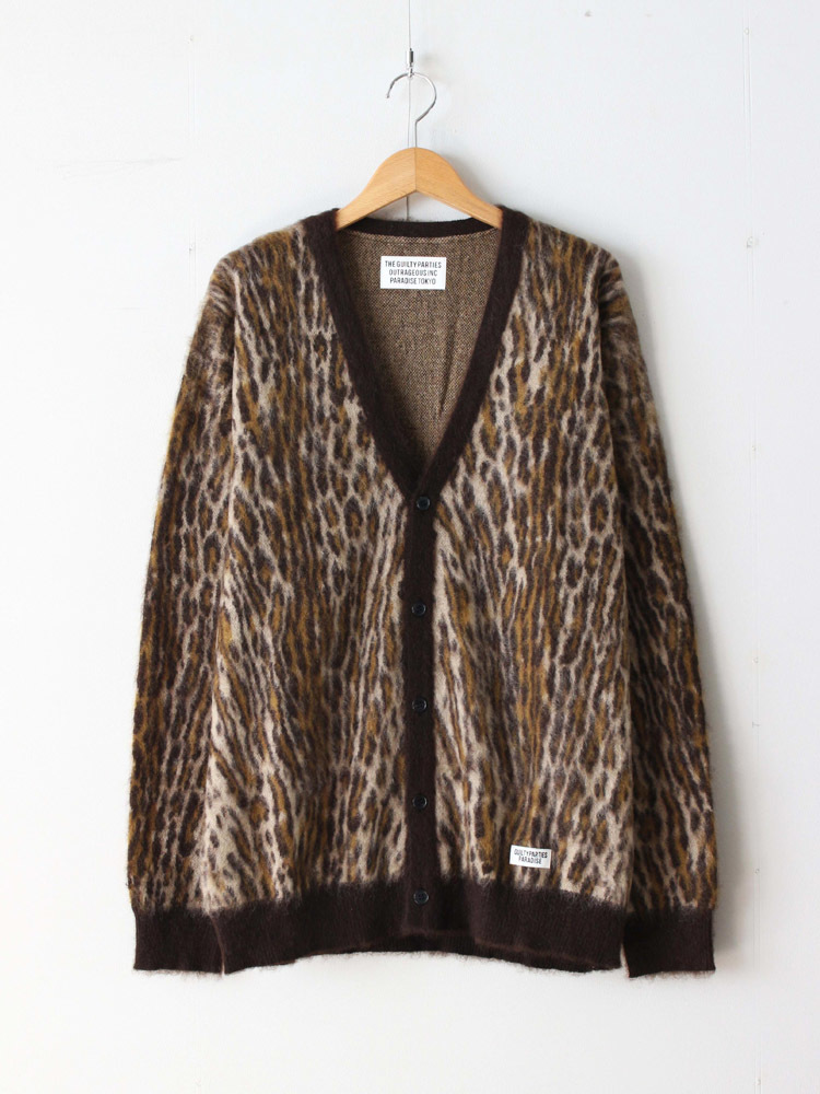 ワコマリア WACKO MARIA　17AW MOHAIR LEOPARD CARDIGAN モヘア　モヘヤ　レオパード　カーディガン　L_画像1