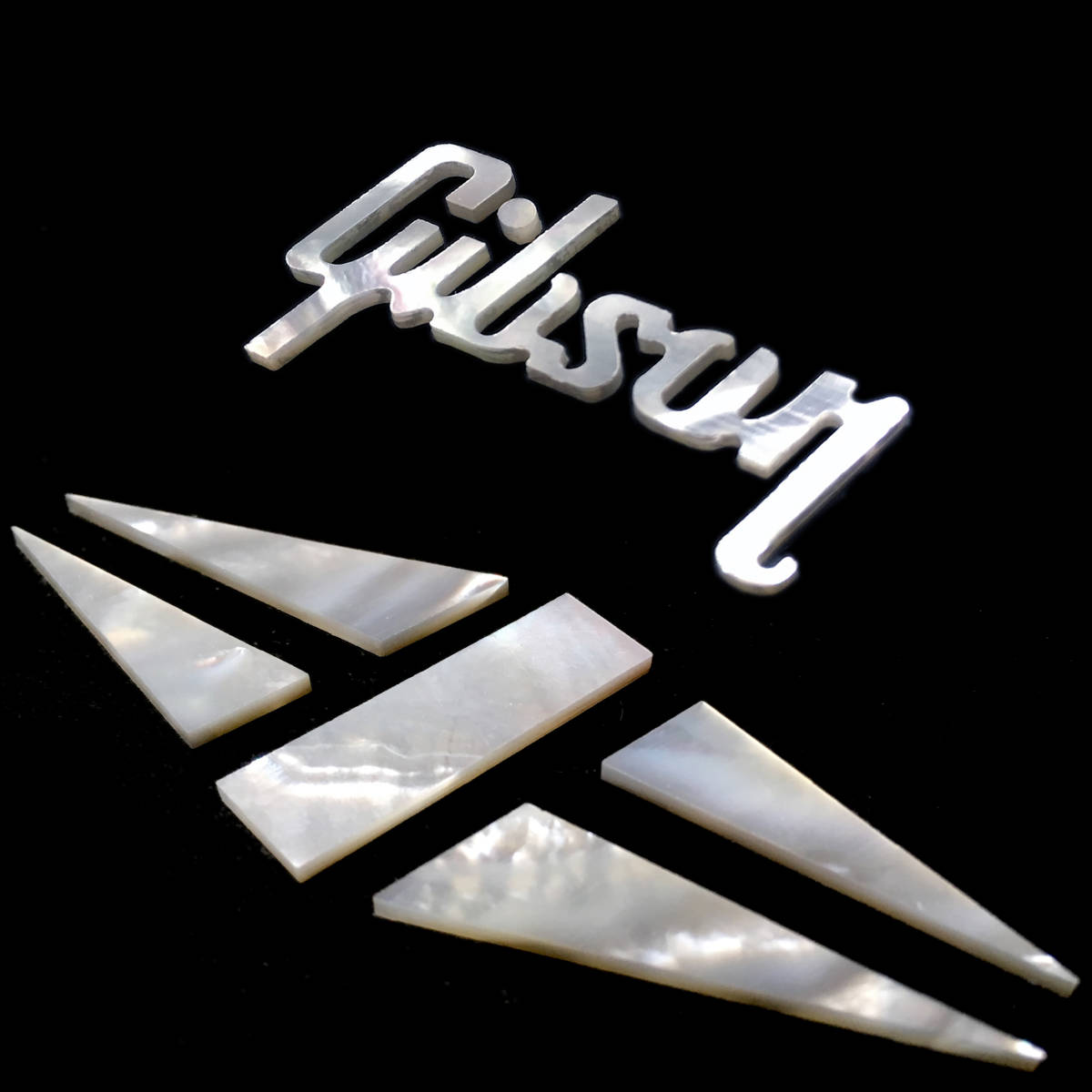 Gibsonhiskore series Logo & diamond * in Ray 1.5mm thickness set 