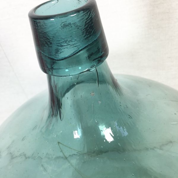 アンティーク ガラス瓶大きい グリーン瓶 大きい 大 ヴィンテージ 気泡 ②_画像4