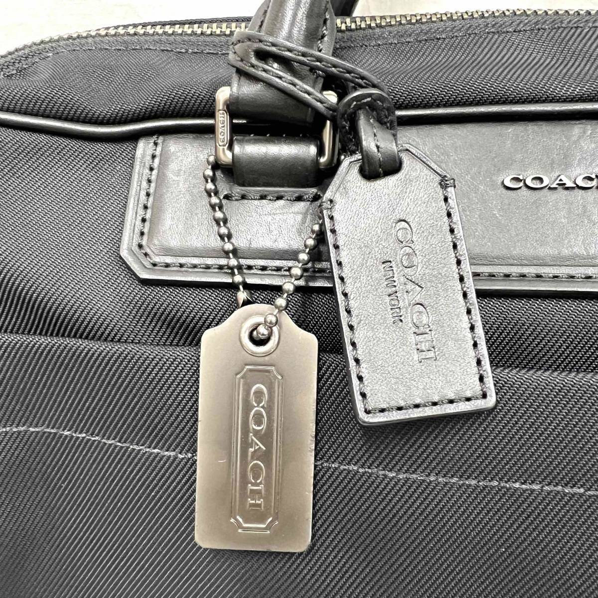 コーチ 70636 クロスビー ナイロン コミューターX COACH CROSBY Nylon Commuter ビジネスバッグ ブリーヒケース ショルダーストラップ欠損_画像7