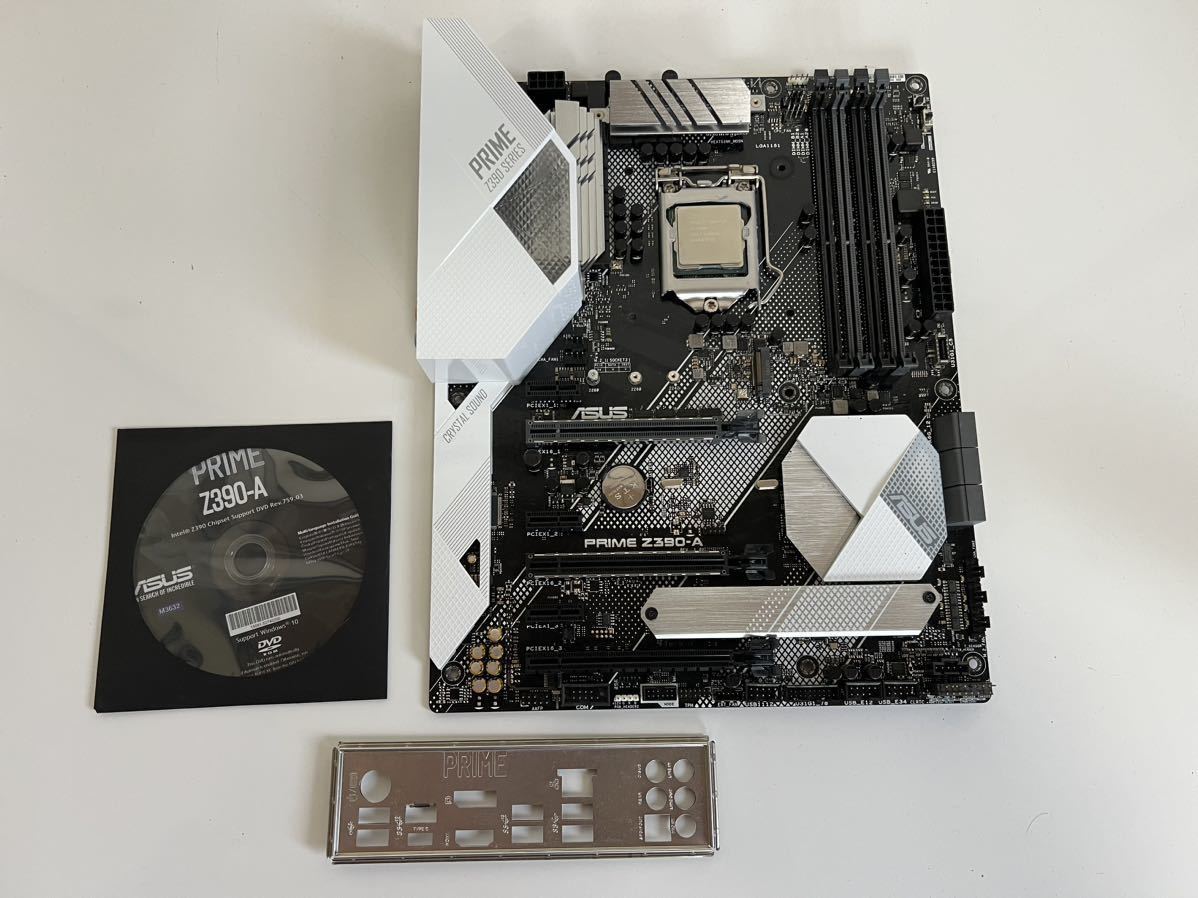 中古 CPUとマザーボードセット CPU i7-9700k ASUS PRIME Z390-A