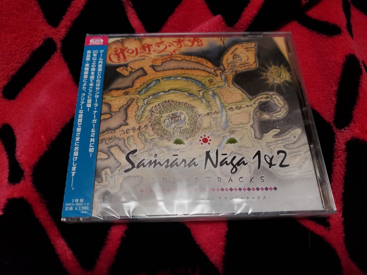 新品未開封 Samsra Nga 1&2 SOUNDTRACKS -サンサーラ・ナーガ1＆2 サウンドトラックス- ゲームミュージック CDの画像1