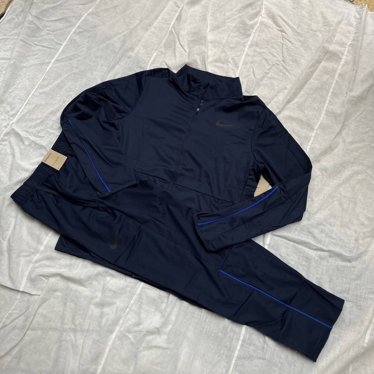  new goods unused goods *NIKE Nike * men's XL size [DFe pick knitted jersey top and bottom set ] jersey top and bottom set navy blue navy DM6594/DM6598